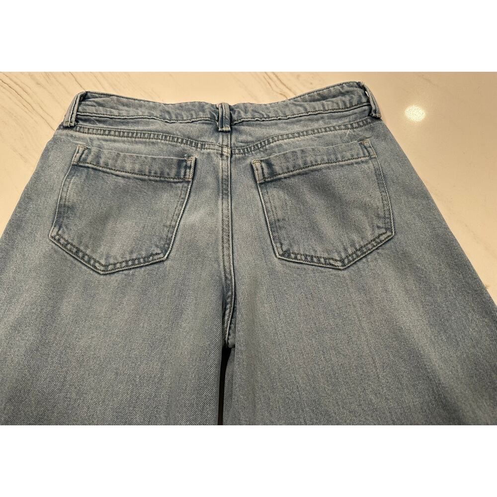 Lucky Brand Palazzo Wide Leg Jeans Women's Size 6/28 High Rise Light Wash - Picture 10 of 14